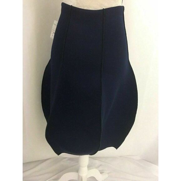 Sam Fashion New York New W Tag Solid Navy Blue Bubble Skirt Xs - Picture 5 of 8